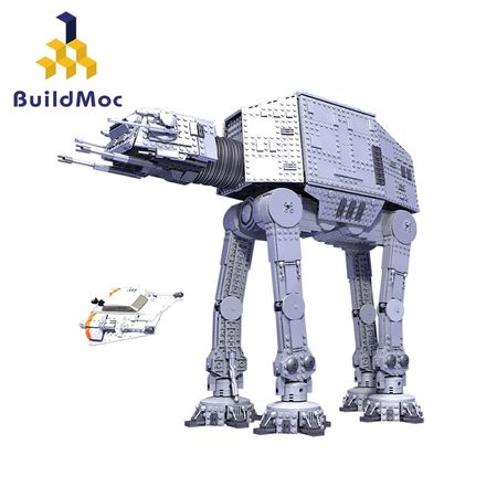 Buildmoc 05130 Interstellar universe  AT AT Walker Fighter Building Blocks Bricks Educational Toys Compatible with LepinBlock