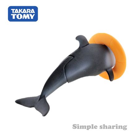 Takara Tomy Tomica Ania Animal Adventure Pacific White-sided Dolphin As 19 Diecast Educational Toys Funny Magic Kids Bauble