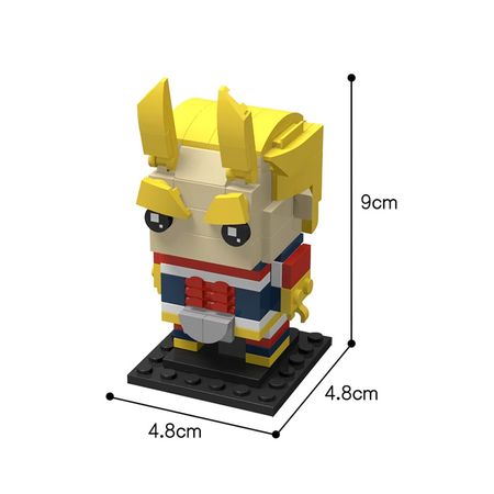 Buildmoc Stranger Hero Academia Toys Collection Green Yellow Mini Building Blocks Cartoon Characters Assemble Kids Gifts