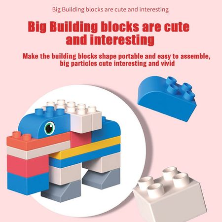Soft Rubber Big Building Blocks Duploed Creator Car City Animal Security Can Chew Teeth Gum Bricks Education Toys for Children
