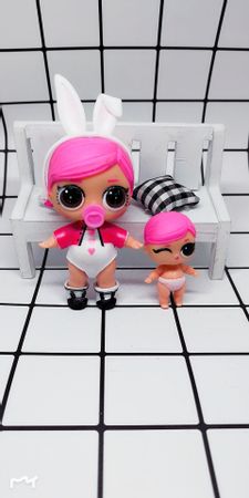MGA Original lol surprise doll Big baby with surprise sister Rare clothes, shoes, baby bottles, discoloration toys for children