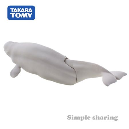 Takara Tomy ANIA Animal Advanture AS-16 Beluga Whale Resin Kids Educational Mini Action Figure Toy Bauble