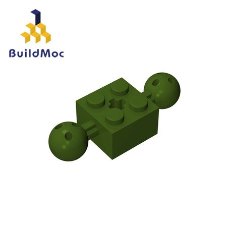 BuildMOC Compatible Assembles Particles 17114 Technic Brick Modified 2 x 2 For Building Blocks Parts DIY Educational Tech Toys