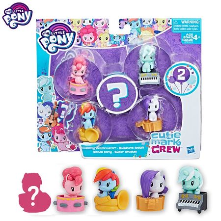 My Little Pony Original Cutie Mark Collection Pack Blind Box Soft Girl Doll Toy E0193  Action Figure Toys for Children Gifts Box