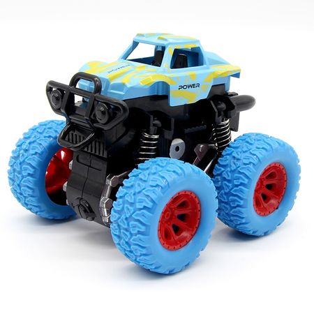 Inertial Pull Back Stunt Car Kid Truck Toys For Boys Off-Road Vehicles Four-Wheel Drive Car Model Baby Educational Children Toy