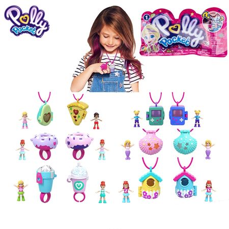 Original Polly Pocket Toy Doll Surprise Doll Accessories Toys for Girls Juguetes Baby Doll Toys for Children Birthday Gift