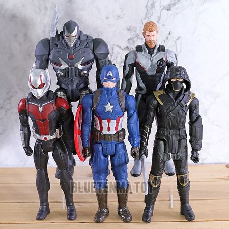 Marvel Avengers Endgame iron Man Captain Marvel quantum Battle suit Hulk Black Panther Thanos Action Figure toys doll