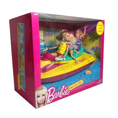 Original Barbie Doll Sisters Dolls Jet Ski Set Toys for Girls Barbie Accessories Baby Toys Doll  Birthday Gifts