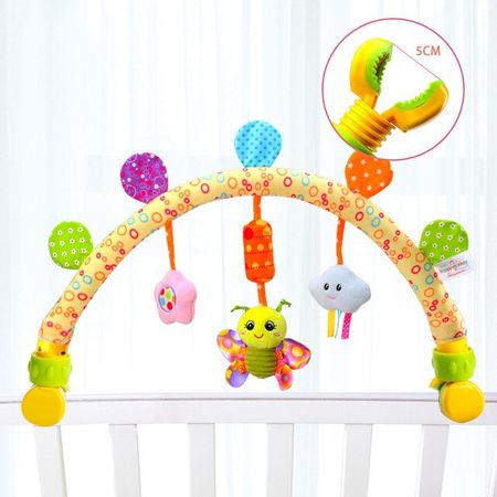 Baby Rattles Toys Plush Baby Toys 0-12 Months Soft Animal Musical Rattle Stroller Toys for Baby Mobile Newborn Bed Cart