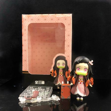 Anime Demon Slayer Kimetsu no Yaiba PVC Action Figure Toy Kamado Tanjirou Nezuko Zenitsu Children Collectible Model Doll Gifts