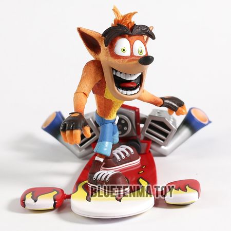 NECA Game Deluxe Crash Bandicoot with Jet Board	PVC Action Figure Toy Doll Gift