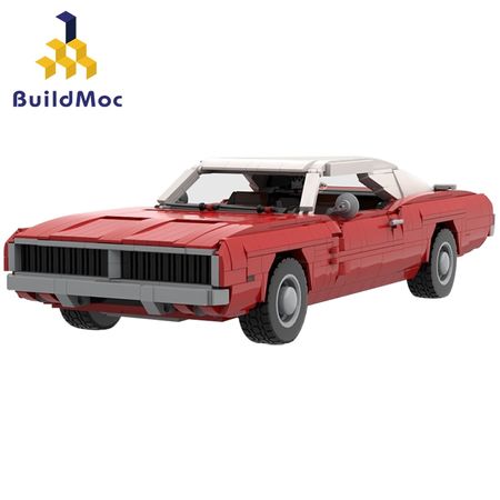 BuildMoc Lepining 42111 37066 1969 Dodge Dodges Charger Racing building block toy children's DIY birthday gift