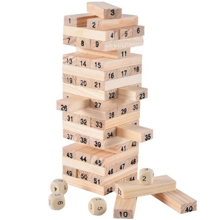 Wooden Building Construction Toys Baby Boys Learning Educational Games Toy for Children Wood Color Blocks Dominos Stacking Train