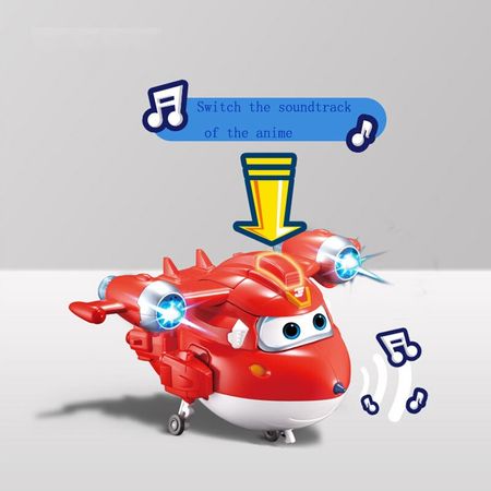AULDEY genuine Super Wings Le Di Xiaoai super equipment sound and light deformation robot toy to give children a lot of gifts