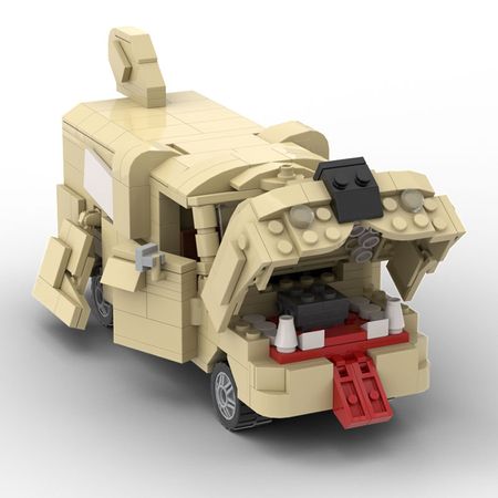 Dumb Dumber Dog Van Animal City Outing Camper Bus Car Girls Figures Building Blocks Friends Bricks Educational Toys Girls
