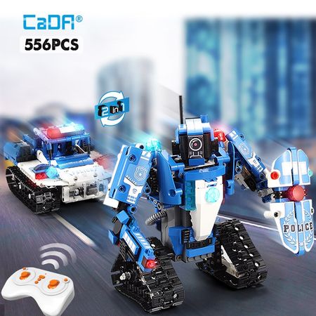  RC Technic defensor robot car 2 Model Building Blocks military police City Fire vehicle bricks toys for kids
