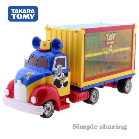 TAKARA TOMY Tomica Pixar Disney Motors Toy Story 4 Anime Figure Trunck Model Kit Diecast Baby Pop Kids Dolls Funny Puppets