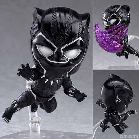 Marvel Avengers: Infinity War Black Panther Cute Kawaii Super Hero 10cm Action Figure Toys