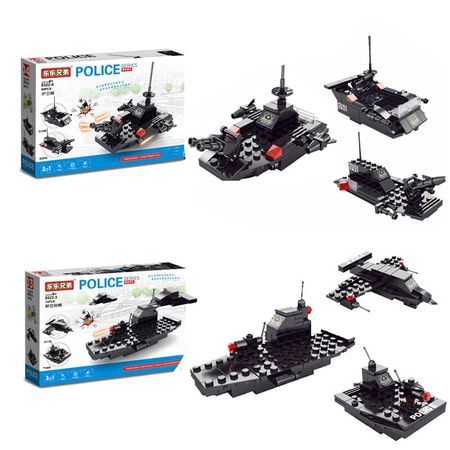 618PCS 8 IN 1 legoINGlys City Police Station Building Blocks Car Mini Blocks Truck SWAT Special Forces Bricks Children Boys Toys