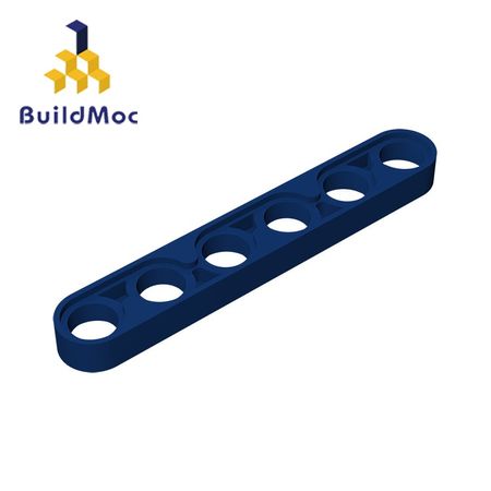 BuildMOC Assembles Particles 32063 Technic, Liftarm 1x6 Thin For Building Blocks Parts DIY LOGO Educational Tech Parts Toys