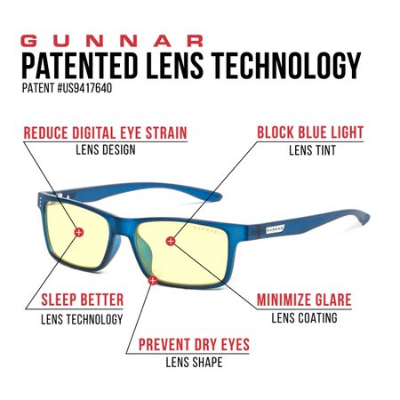 GUNNAR Cruz Navy Gaming Glasses