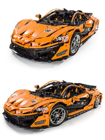 20087 Lepined Technic MOC-16915 Orange Super Racing Car McLaren P1 Model Kit Building Blocks Bricks Hypercar Set Kids Toys Gifts