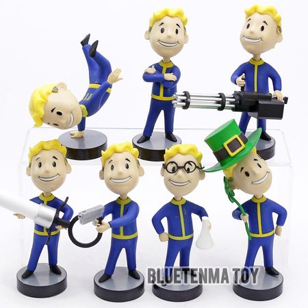 Gaming Heads Fallout 4 Vault Boy TOY Bobble heads Series Action Figure collectible model toys Moving head dolls