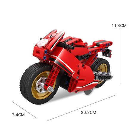2in1 Educational Blocks legoINGlys Racing Car City Model Motorcycle Technical Pull Back Car Building Blocks Toys For Children