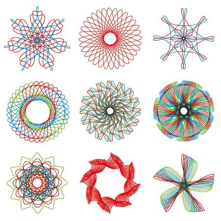 Children 22pcs Enfant Spirograph Drawing Set Brain Education Geometric Deluxe Ruler Creative Plastic Draw Picture Toys With Pen
