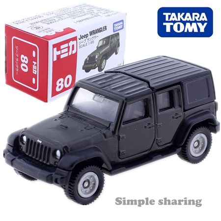 Tomica Jeep Wrangler No. 80 Black 1:62 Sport Utility Vehicle Japan Takara Tomy Diecast Metal Car Model Kids Toys