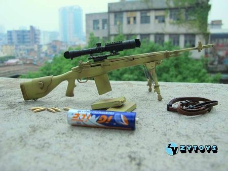 1/6  ZYTOYS M14 U.S. Special Forces Sniper Rifle Model Cannot be Launched