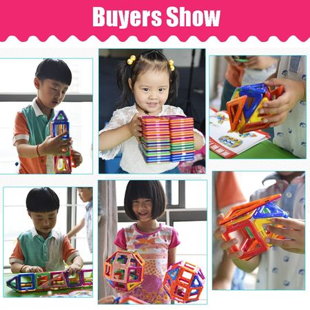 Big Size Magnetic Toys Designer Construction Set Model & Building Toy Plastic Magnetic Blocks Educational Toys For Kids Gift
