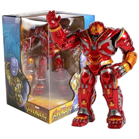 New Hot Avengers 3 Infinity War Iron Man Hulkbuster MK44 Armor With LED Light PVC Figure Model Toys Collectible Gift Dolls