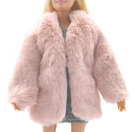 Handmade Fur Coat for Barbie Doll Toys for Girls Doll Accessories Clothes for Doll  Toys Girls Doll Clothes Gift