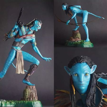 Crazy Toys 1:6 Avatar 2 Neytiri & Jake Sully Statue PVC Figure Model Toys 50cm
