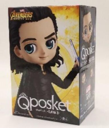 Qposket Loki in Marvels Avengers Cute Big Eyes Ver. Vinyl Dolls Figure Model Toys