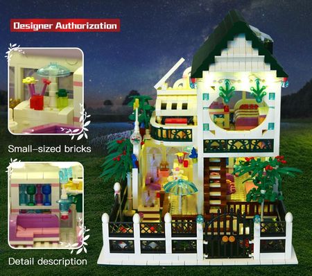 1500pcs The Romantic Heart with LED Light USB Building Blocks Fit Lego Architecture Bricks Kids Toys Gift XingBao 01202