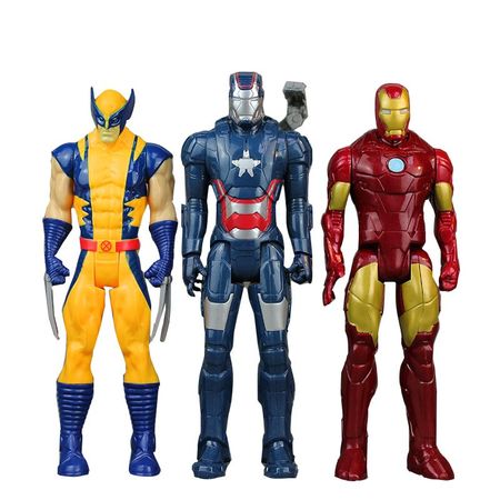 30CM Marvel The Avenger Action Figure Toy Super Hero Model Doll Spiderman Wolverine Thor Captain America Iron Man Model Toy Gift