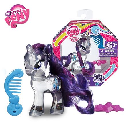 Original Brand My Little Pony Crystal clear Rainbow Pinkie Dash Rarity Toys For Children For Baby Birthday Gift Girl Bonecas