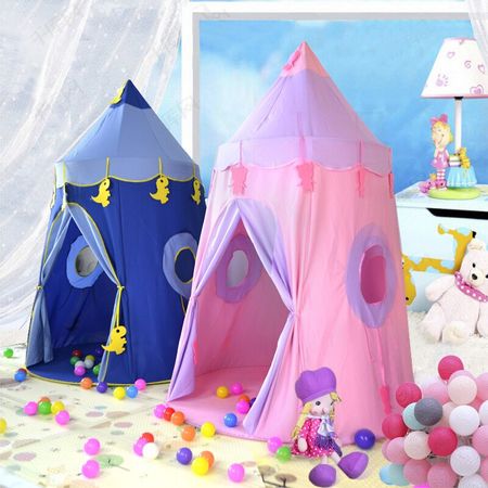 Portable Children's Tent House Pink Princess Castle For Play Tents Girl Game Tent Kids House Outdoor Indoor Toys For Boys