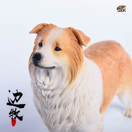 1/6  Jxk006 Border Collie Pet Dog Model Toys  For 12'' Action Figure