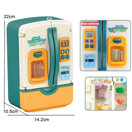 Children's play house kitchen toy large simulation double door refrigerator set boy and girl birthday gift