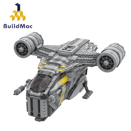 Buildmoc Razor Crest of UCS Warship Razors Champion Famous  Star Series Wars Technology Building Blocks Toy Space Kids Gift