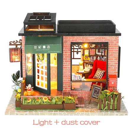 Toys for Children Gift Doll House Miniature with Furniture DIY Wooden Miniaturas Dollhouse C008 CENTURY BOOKSTORE