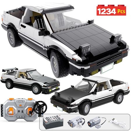 1234pcs City Remote Control Supercar Building Blocks Technic RC/non-RC Drift Racing Car MOC Model Bricks Toys For boys