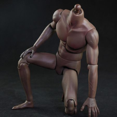 1/6 scale male  body super muscle sports dark skin slim body model toy for Fans Gifts