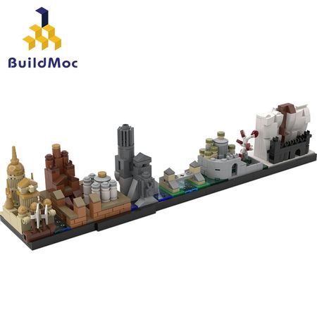 Mini Game  Movie collection Winterfell Architecture Model Building Blocks Castle Christmas Toys Gifts