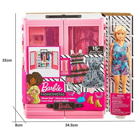 Barbie Doll Dream Wardrobe Fashionistas Ultimate Closet Barbie Girl Princess Kids Dressup Birthday Gift Children Toys GBK12