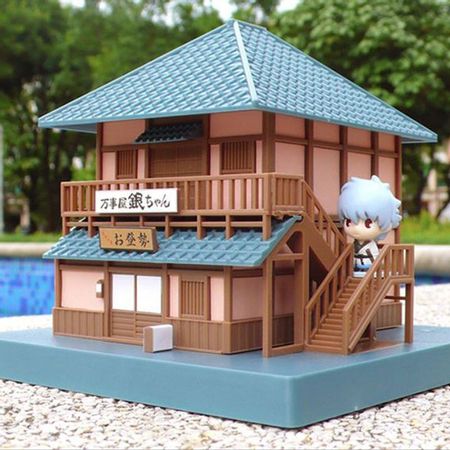 Anime Gintama Yorozuya Japanese House Action Figure Model Toys