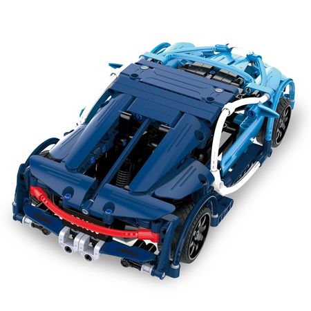 Cada City Technic Series RC Blue Phantom Racing Cars Model Building Blocks Remote Control Vehicle Bricks Toys for Children Gifts